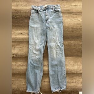Abercrombie & Fitch The Ankle Straight Ultra High Rise jeans
